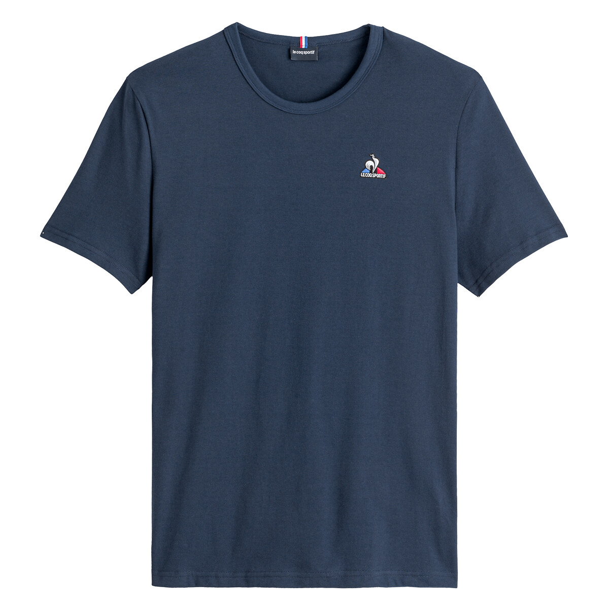 Cotton Essential T-Shirt with Embroidered Logo and Short Sleeves