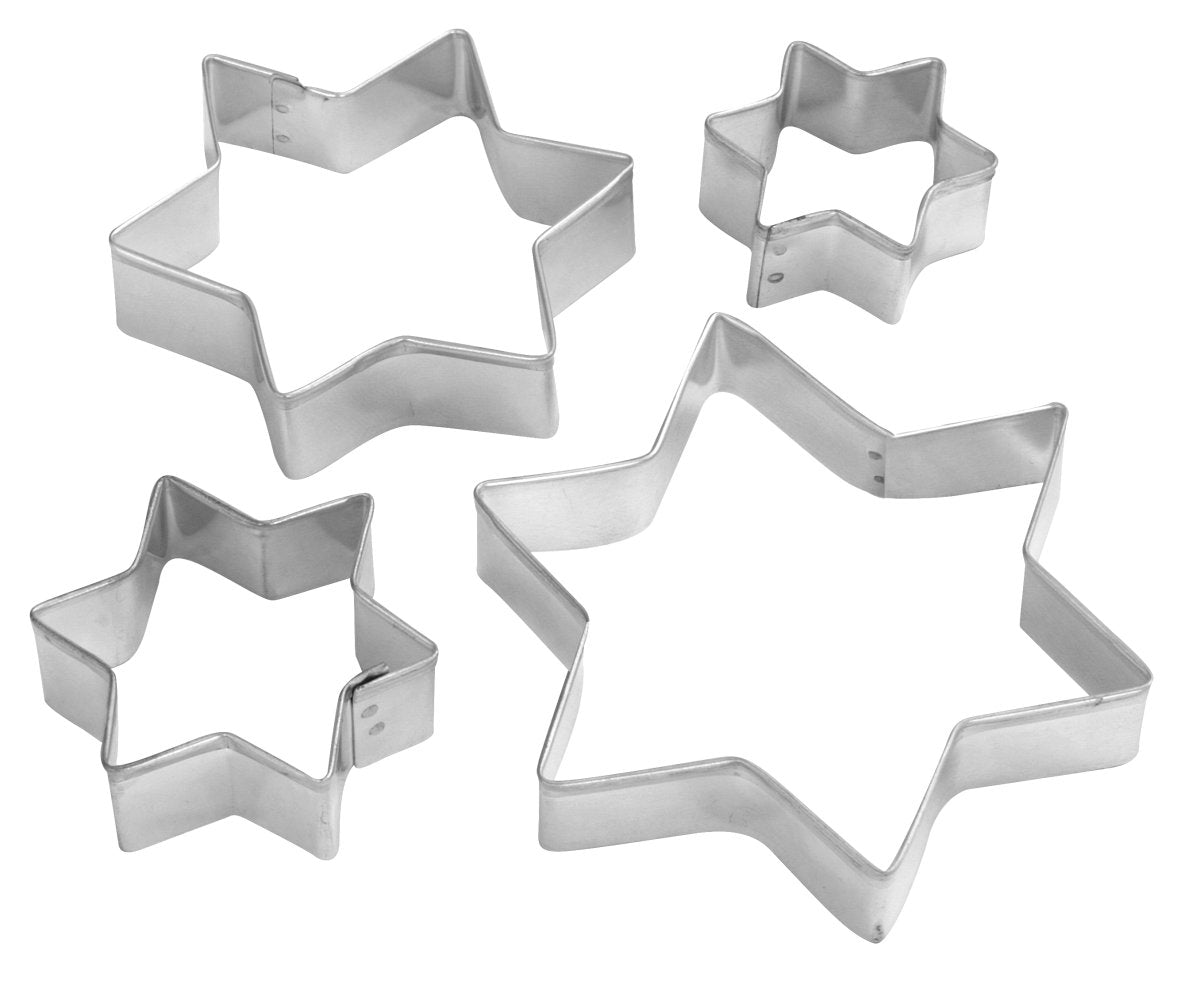 Lot de 4 emporte-pièces de Noël en forme d'étoiles, ZENKER
