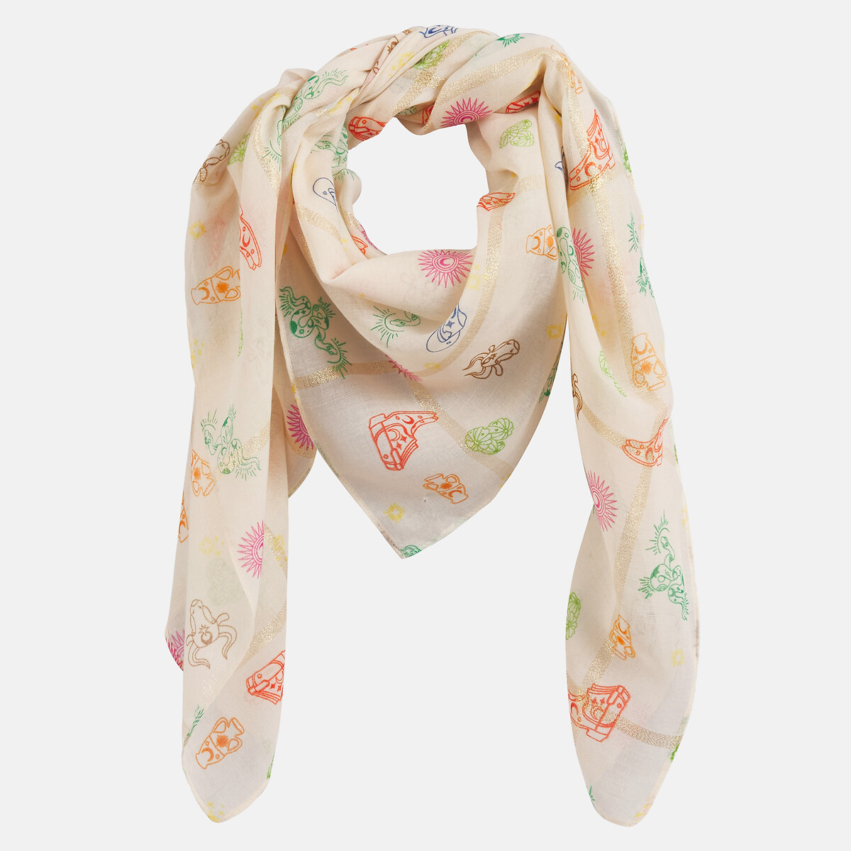 Foulard imprimé Tasselo, PIECES