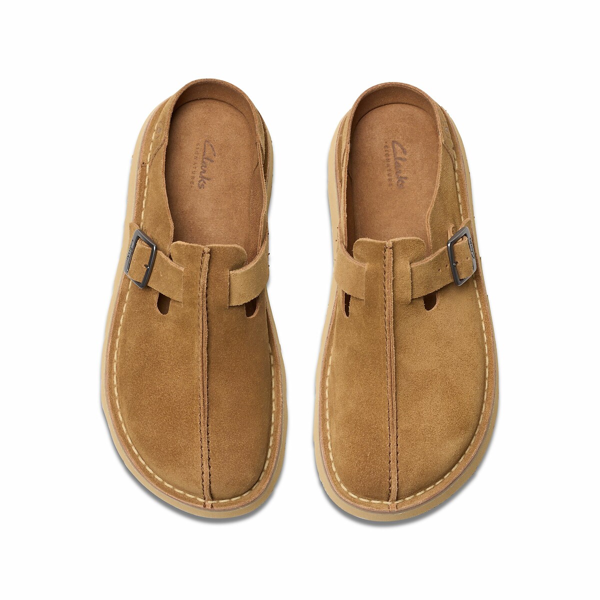 Clarks Sandalias cerradas de piel de ante Solsbury — photo 4