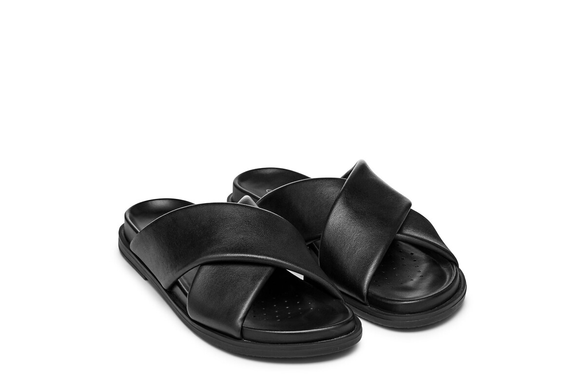 GEOX Mules planos de piel Adelash