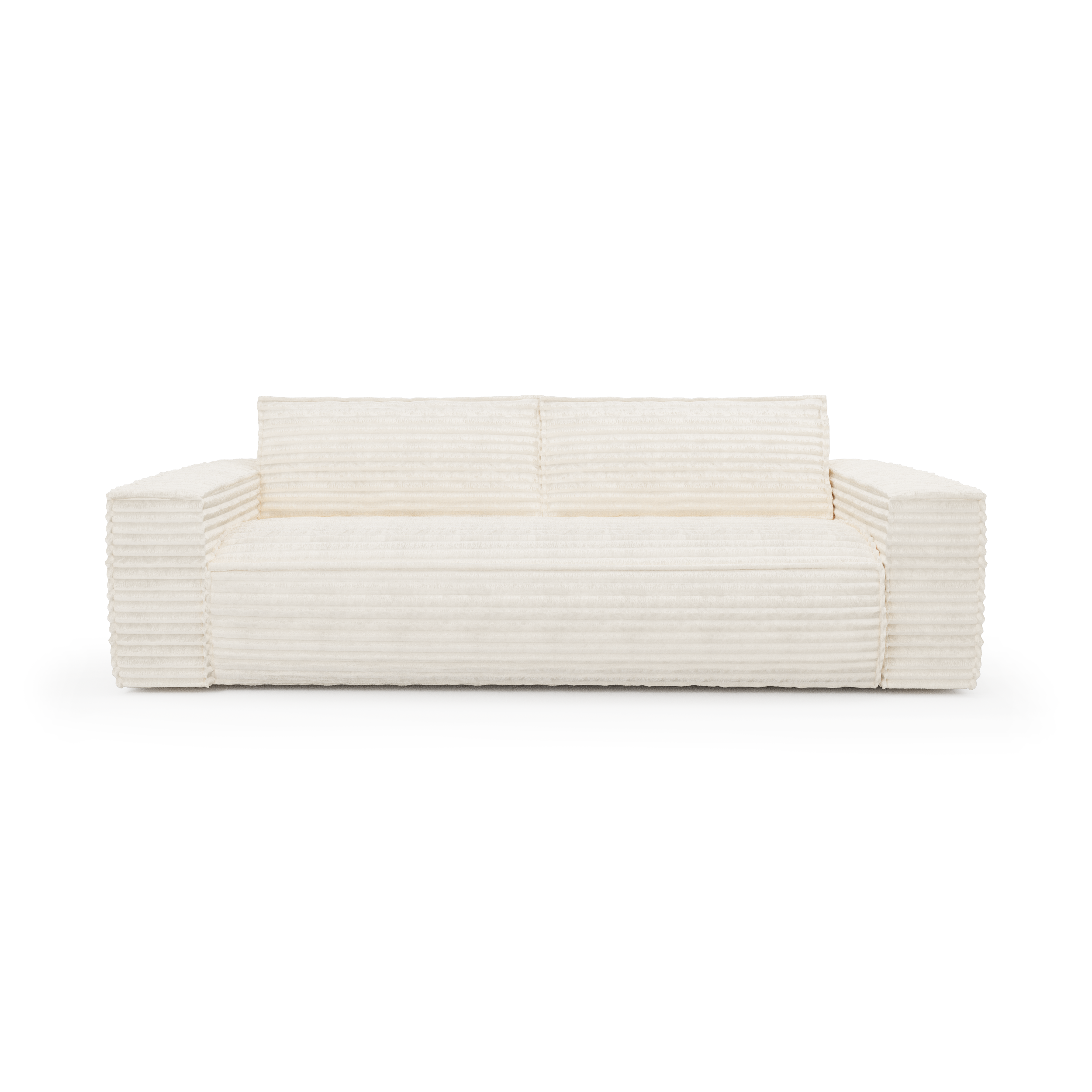 Canapé convertible express 140cm 3 places en velours côtelé JOAN, SIA HOME