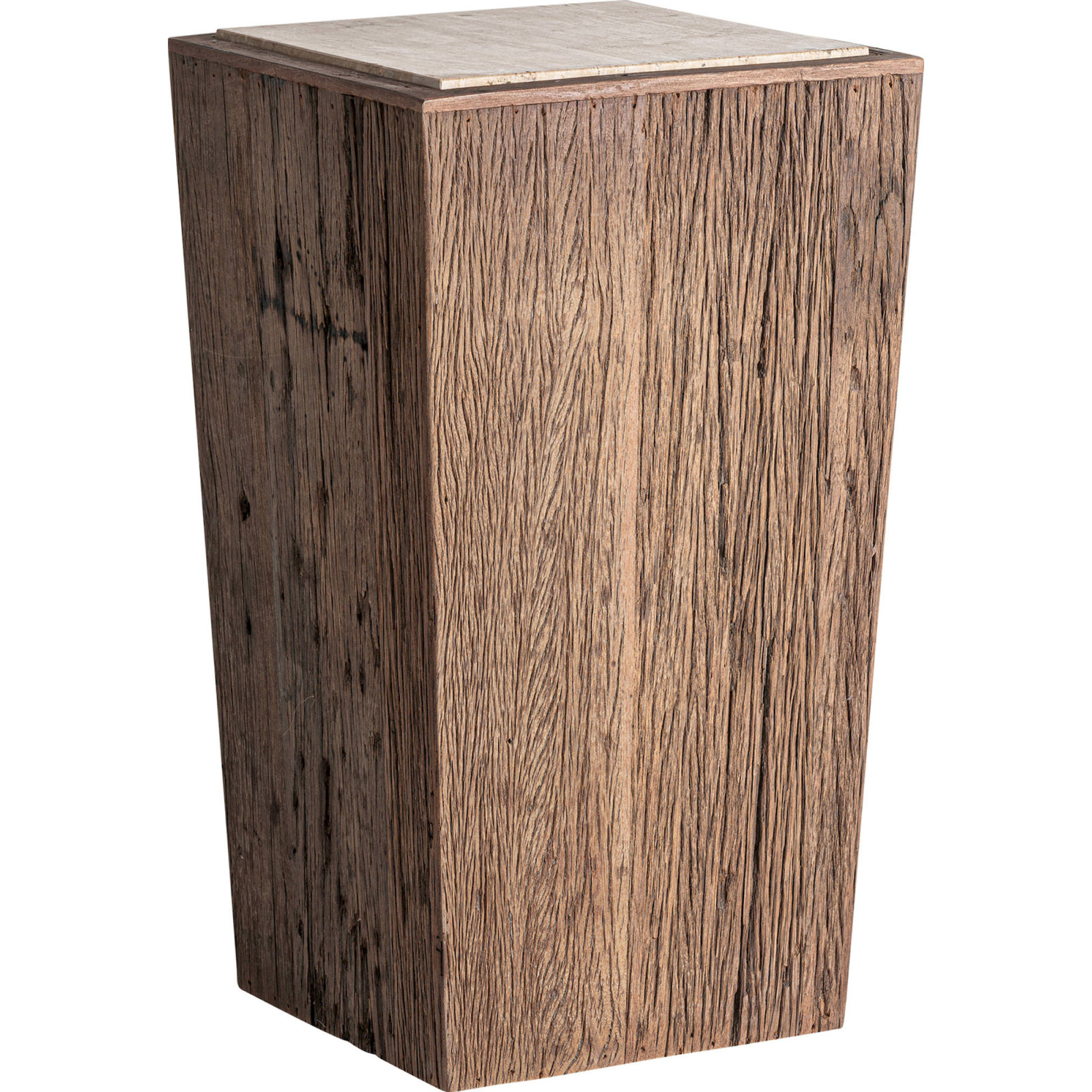 Sellette en bois et travertin, RECOLLECTION