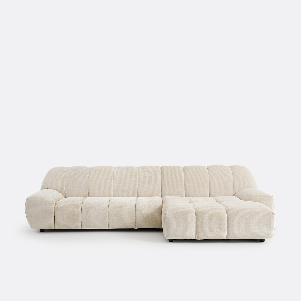 LA REDOUTE INTERIEURS Vintage ribfluwelen hoekbank, Nuria
