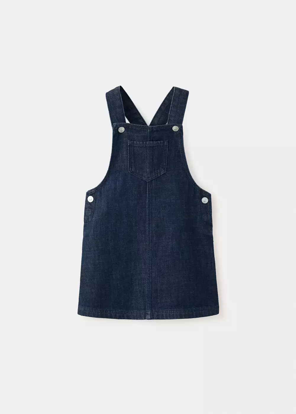 Robe chasuble denim poche, MANGO BABY