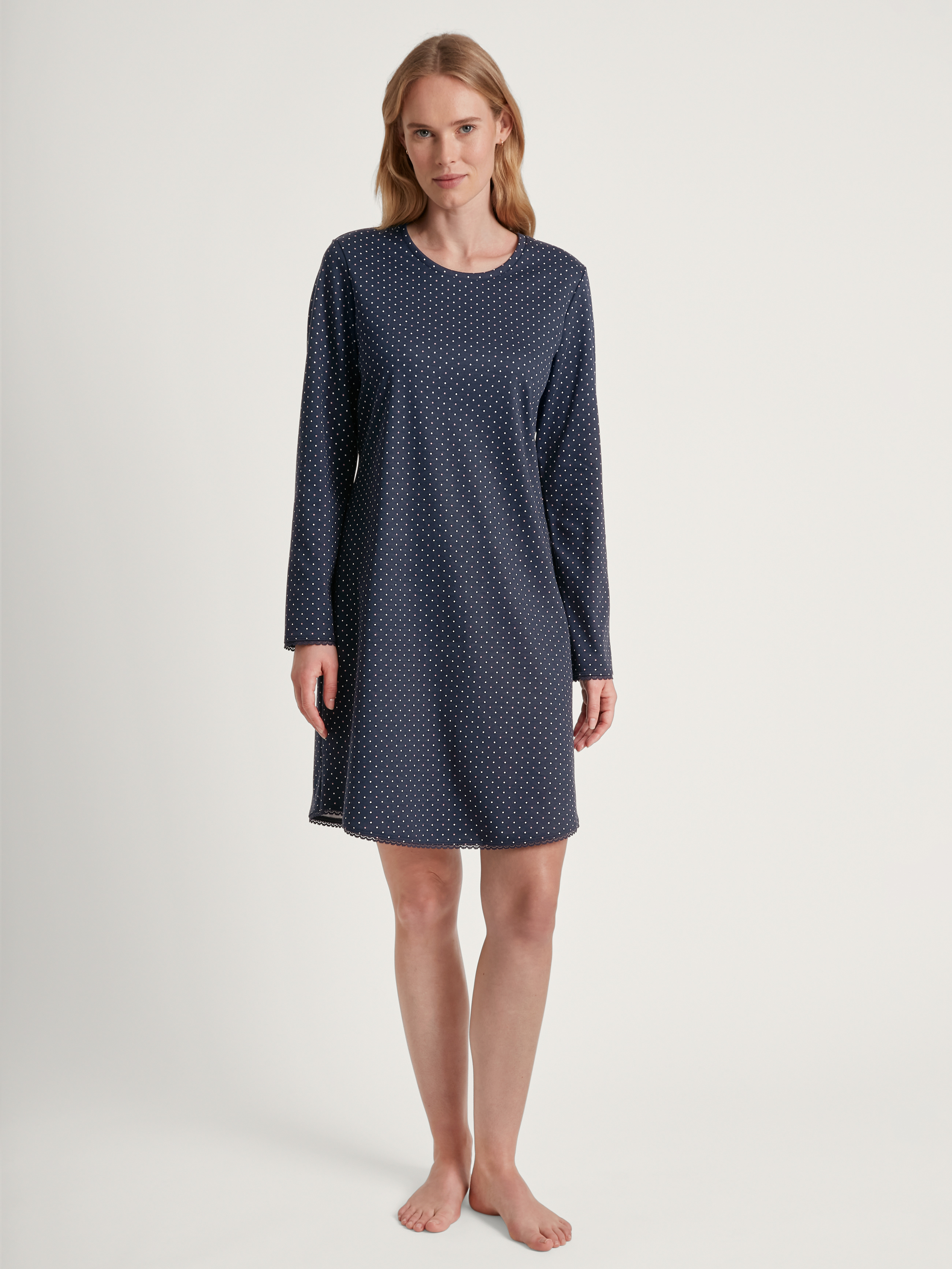 Chemise de nuit manches longues Coton MIDNIGHT DREAMS, CALIDA