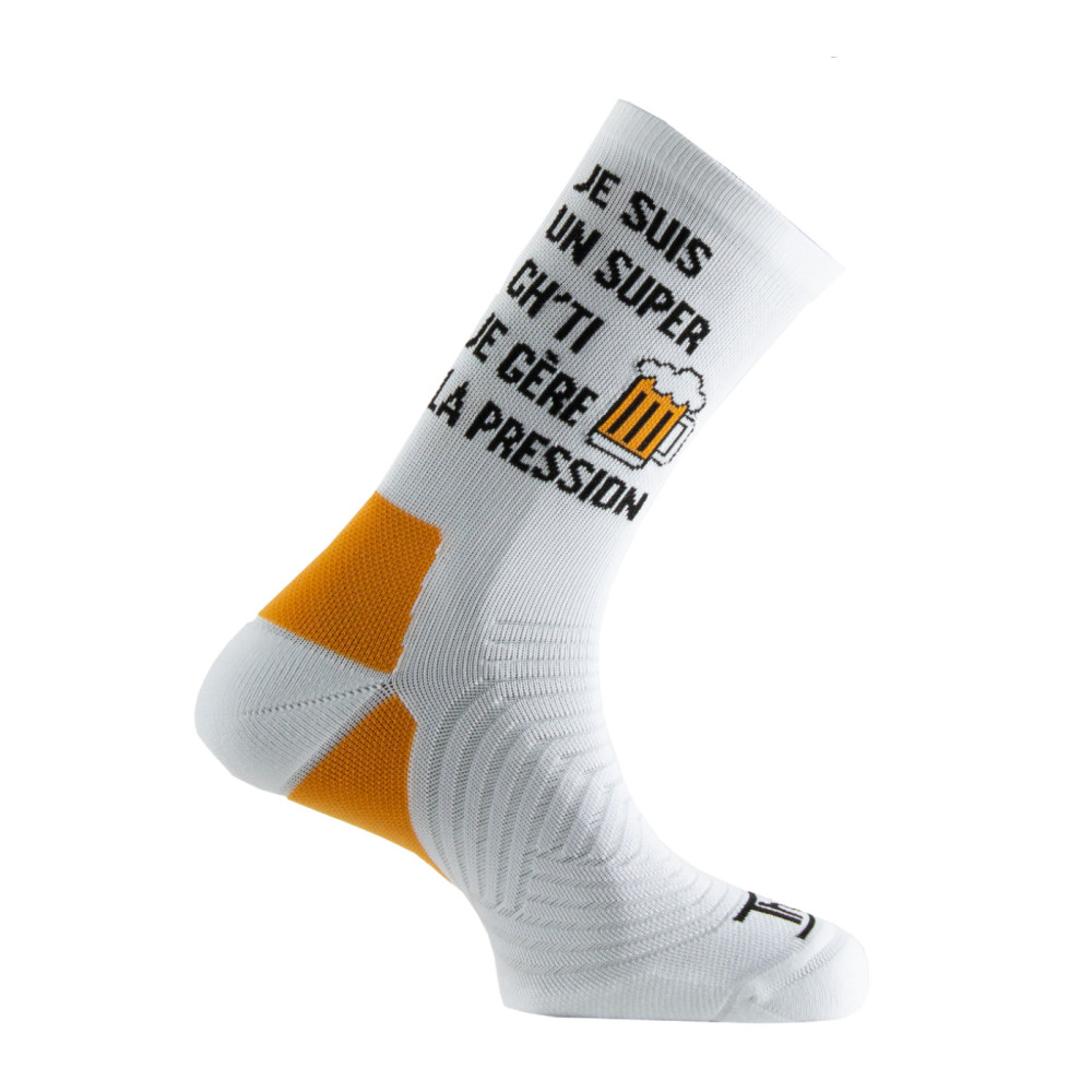 Mi-chaussettes run humoristique 'Je gère la pression', THYO