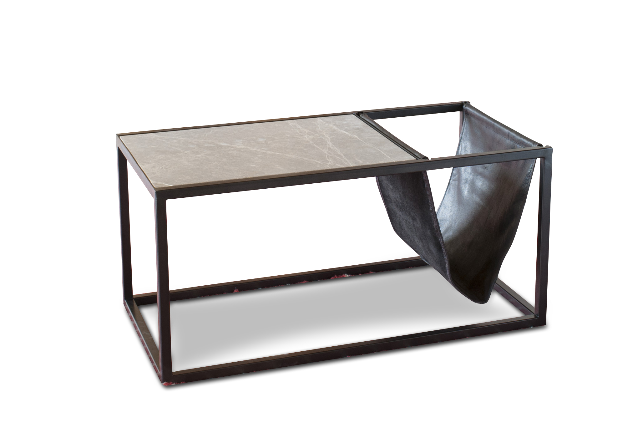 Table porte-revue en pierre et fer IBIZA, PRODUIT INTERIEUR BRUT