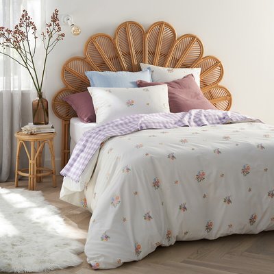Hollyhill Embroidered Floral 100% Cotton Percale 200 Thread Count Duvet Cover LA REDOUTE INTERIEURS