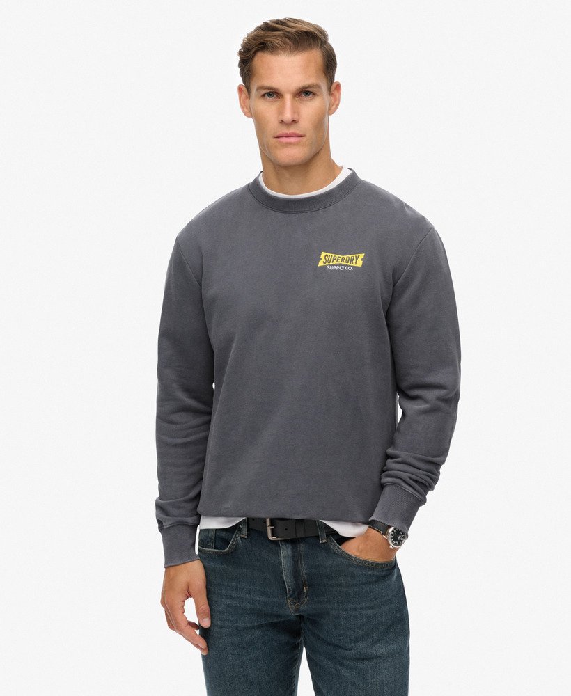 Sweatshirt Loose Crew Heritage Tab, SUPERDRY