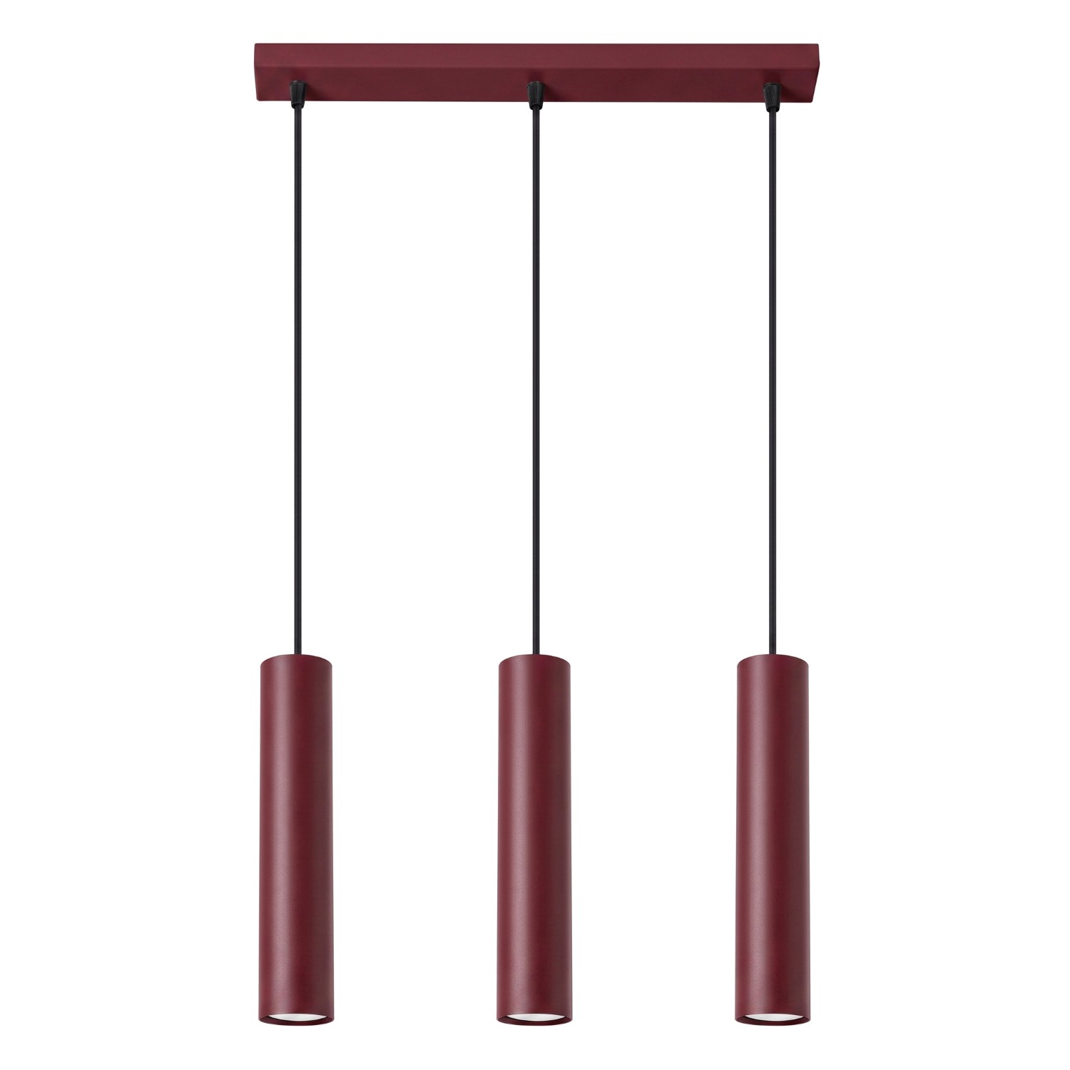 Suspension Acier Bourgogne GU10 3 Lagos, EDEN