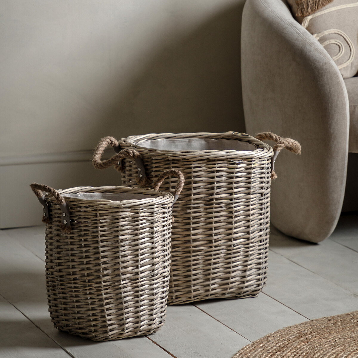 Set of 2 Dolau Square Baskets, ÉDITÉ