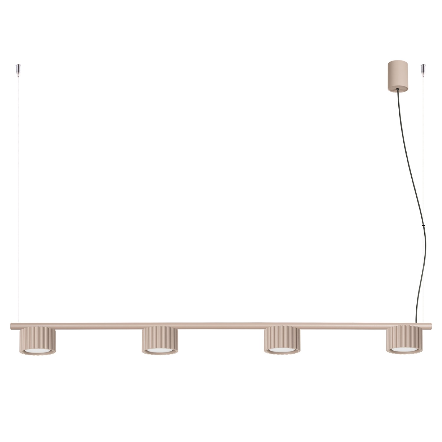 Lustre Aluminium Taupe Gx53 4 AURA, EDEN