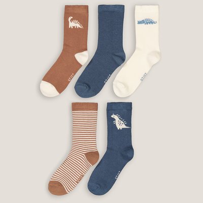 Set van 5 paar sokken, dinosaurusmotief LA REDOUTE COLLECTIONS
