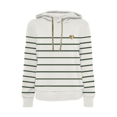 Striped Cotton Mix Hoodie ONLY