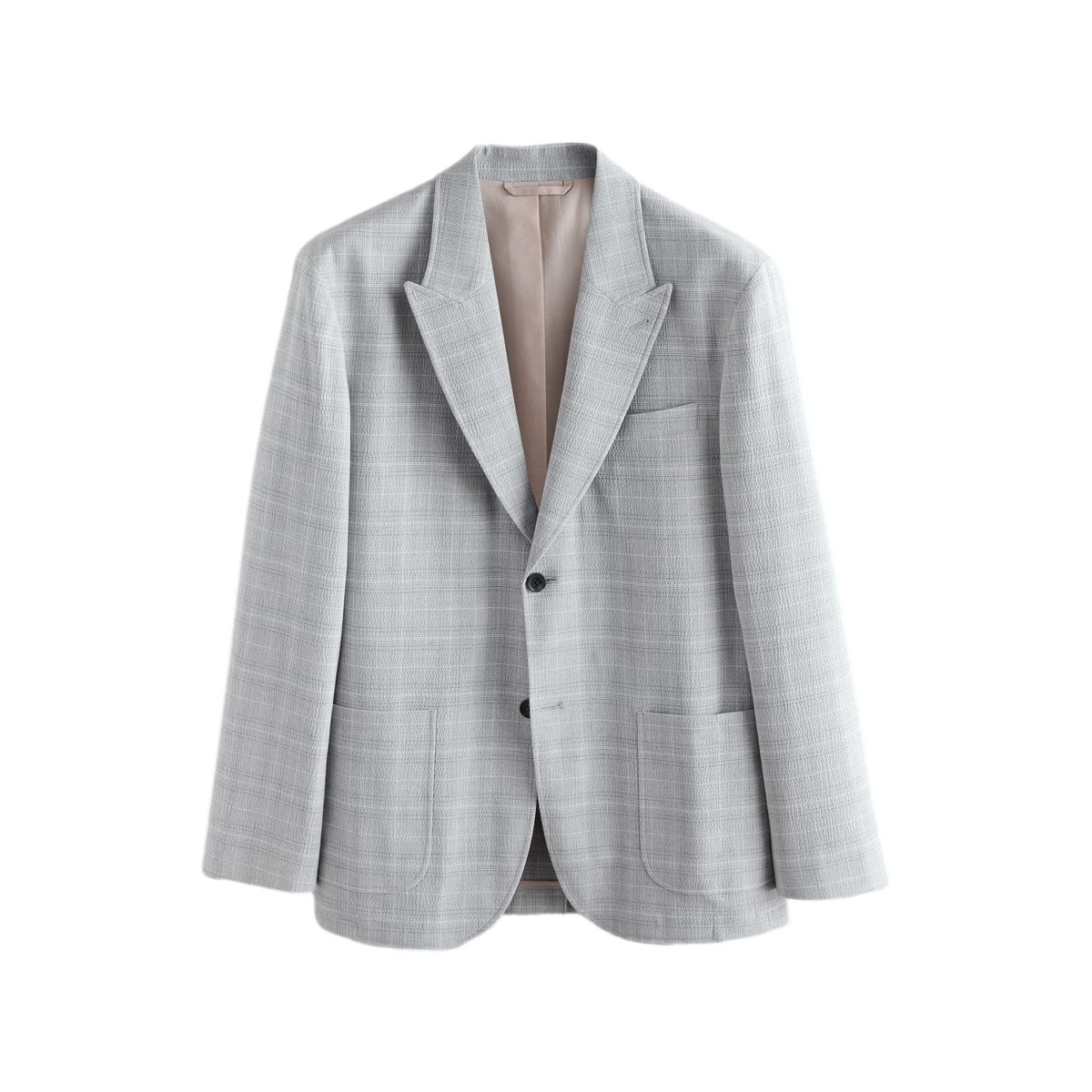 Veste de costume en seersucker à carreaux, NEXT