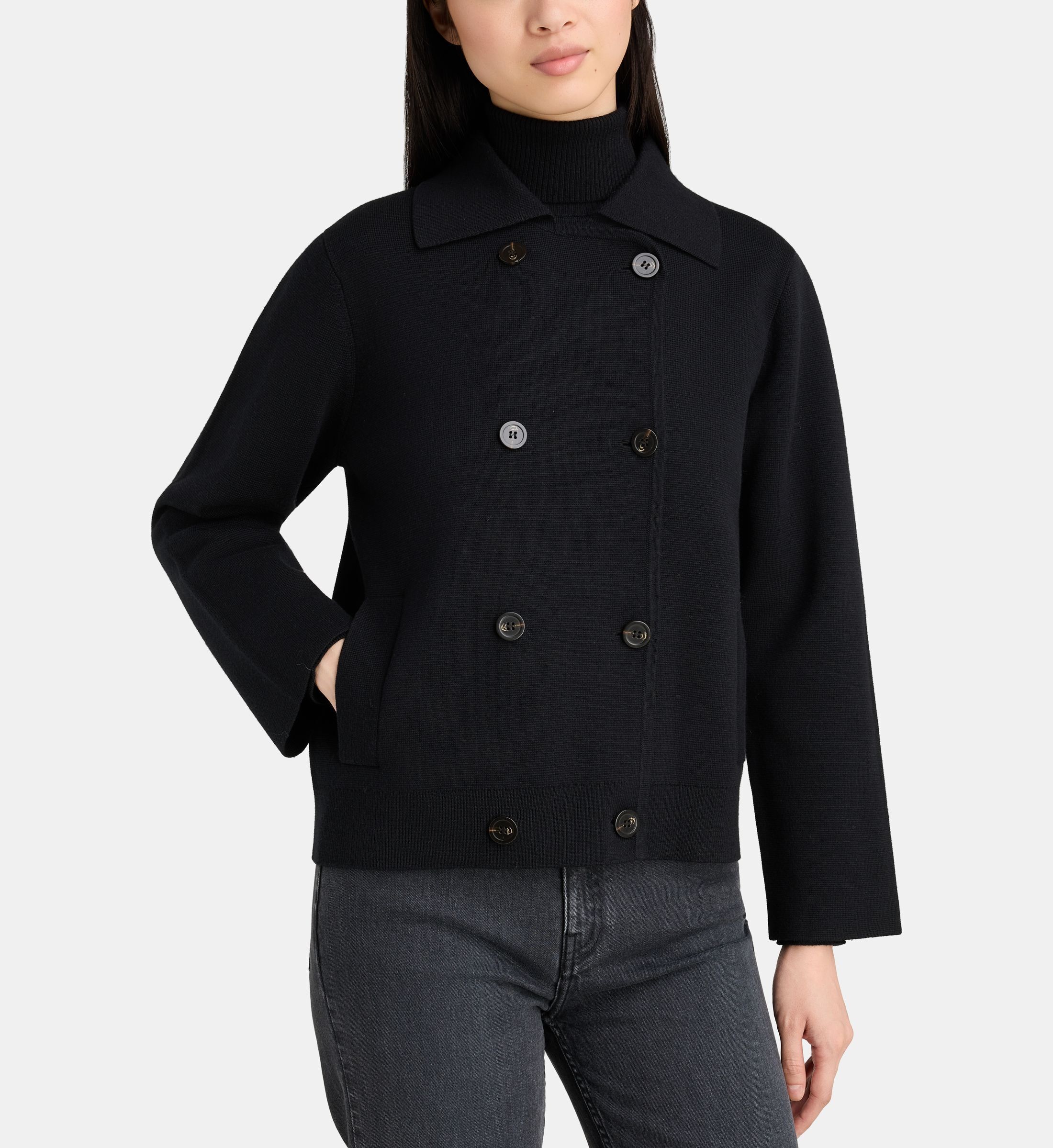 Veste droite osmond maille double boutonnage, JODHPUR