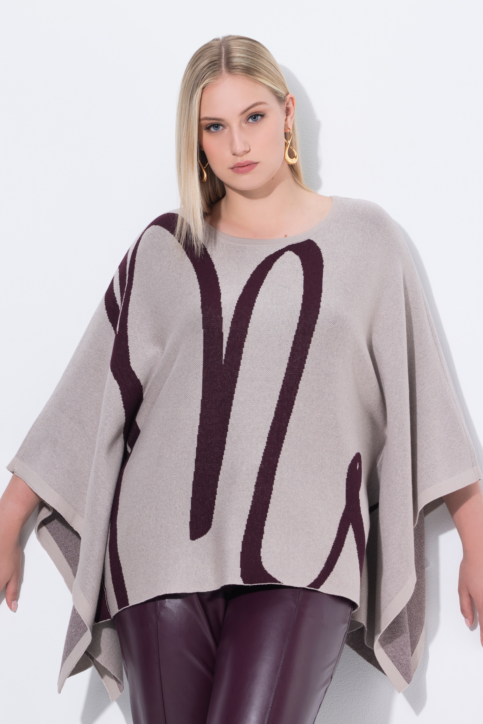 Poncho en maille oversize, ULLA POPKEN