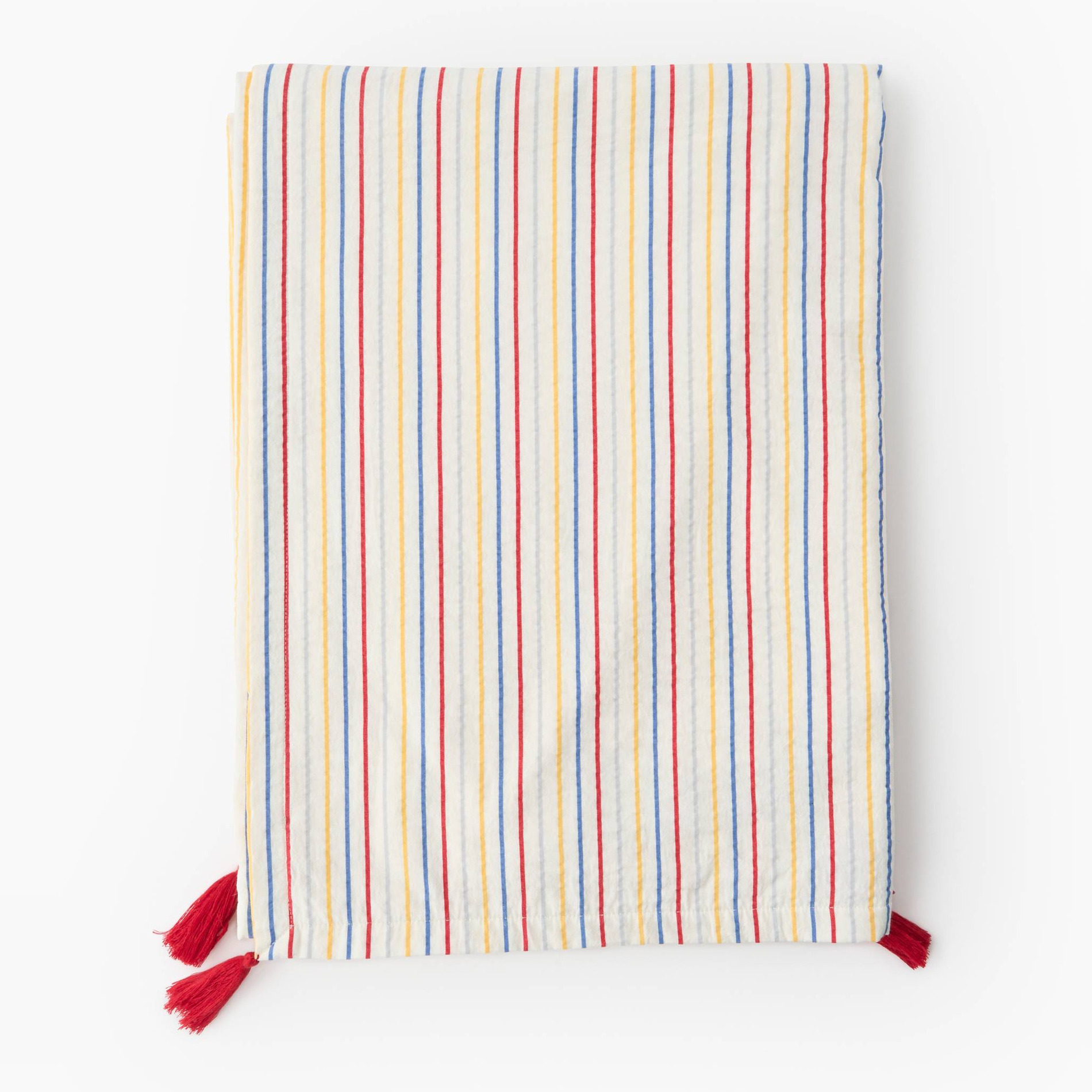 Fouta coton seersucker, 100x180cm, 100% coton bio, MONOPRIX