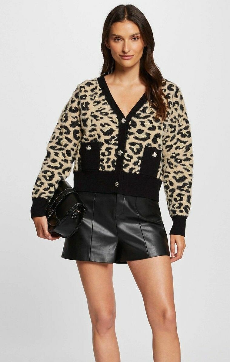 Gilet manches longues imprimé, MORGAN