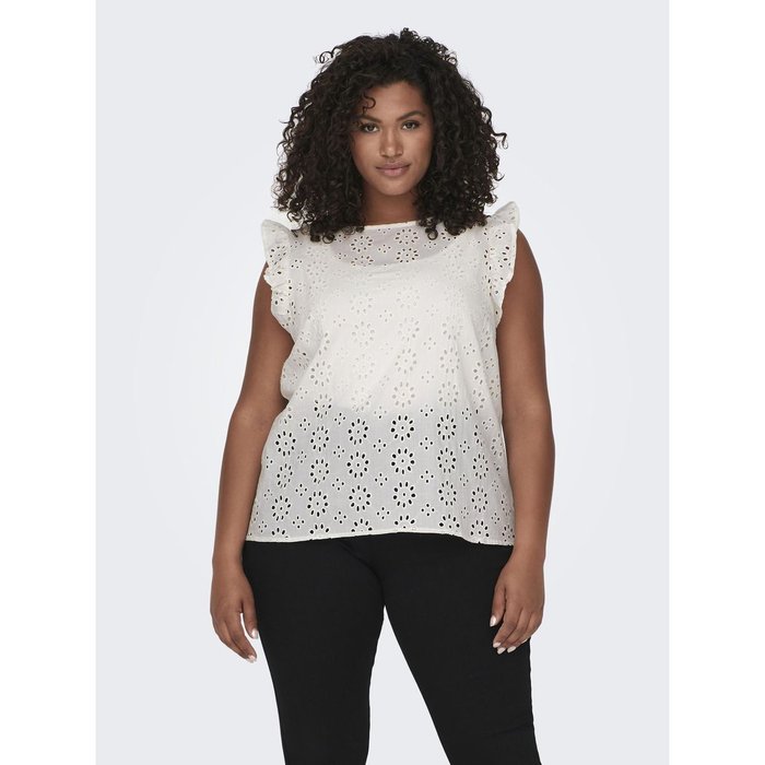 Top carchester s/l frill top wvn Only Carmakoma | La Redoute