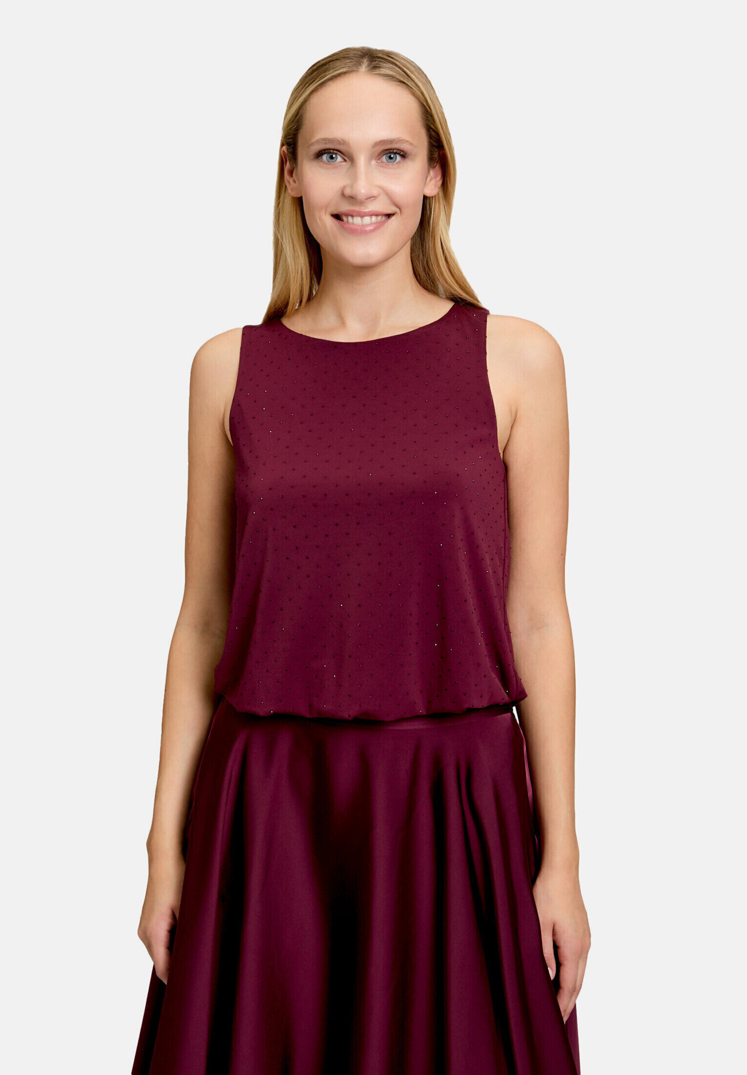 Haut façon blouse au look scintillant, VERA MONT