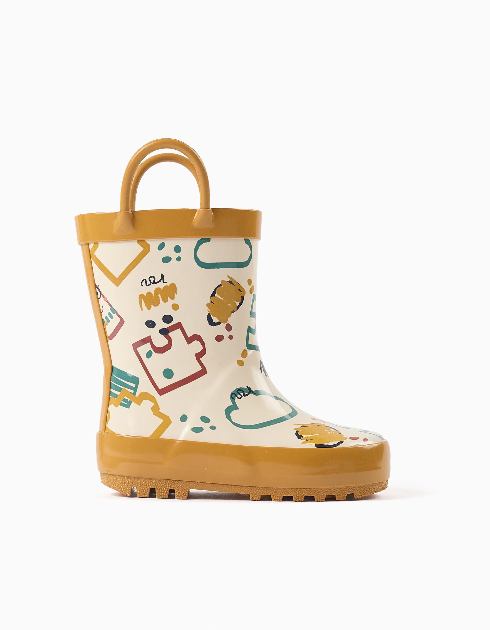 Bottes de pluie avec anses et imprimé, ZIPPY