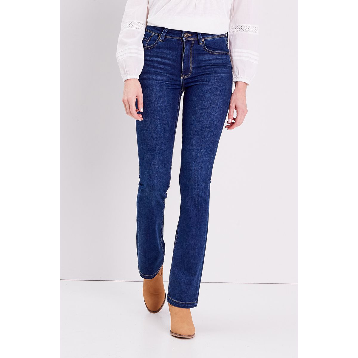 La Redoute Fille Vêtements Pantalons & Jeans Jeans Baggy & Large Jean taille haute KONLiva ample 
