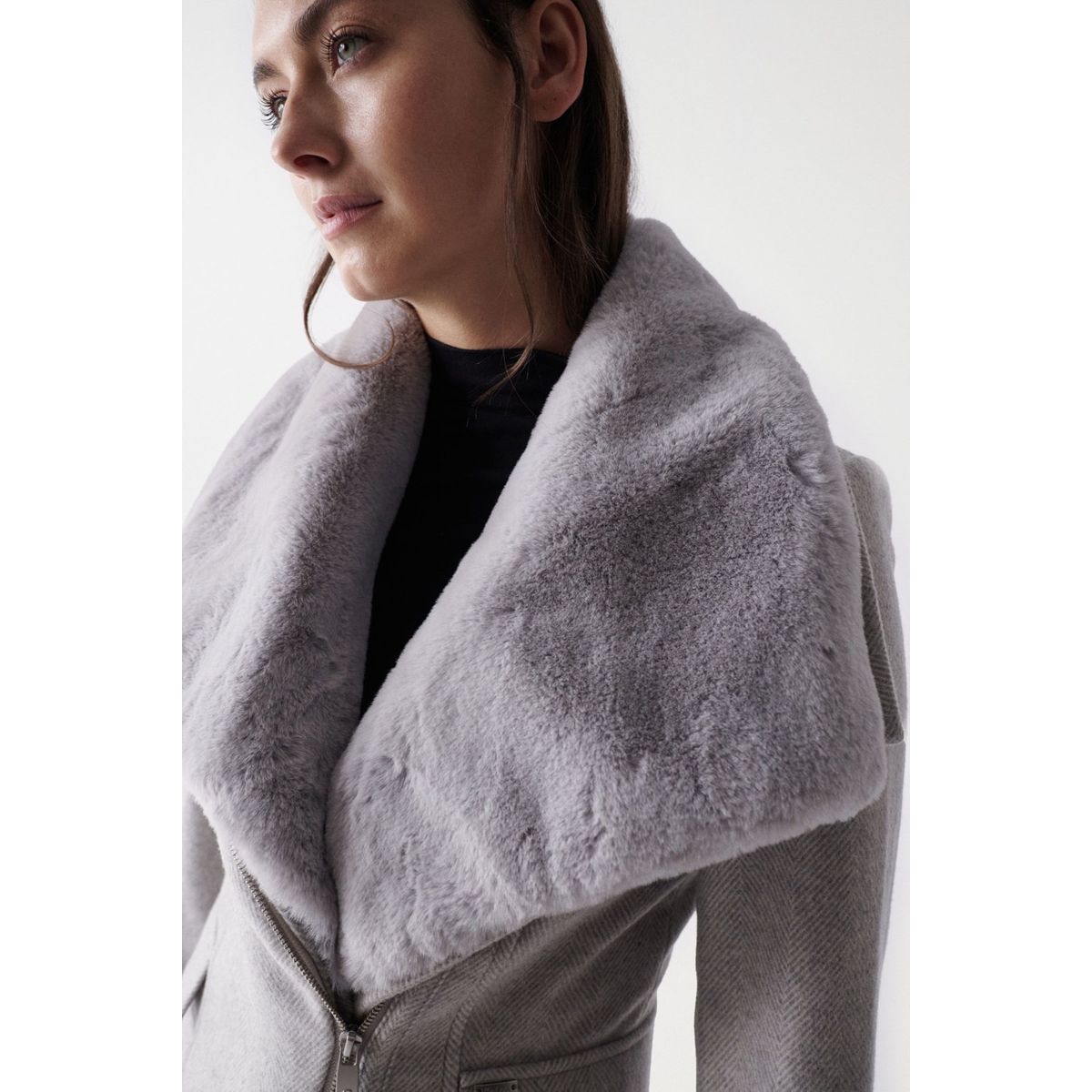 Manteau salsa online gris