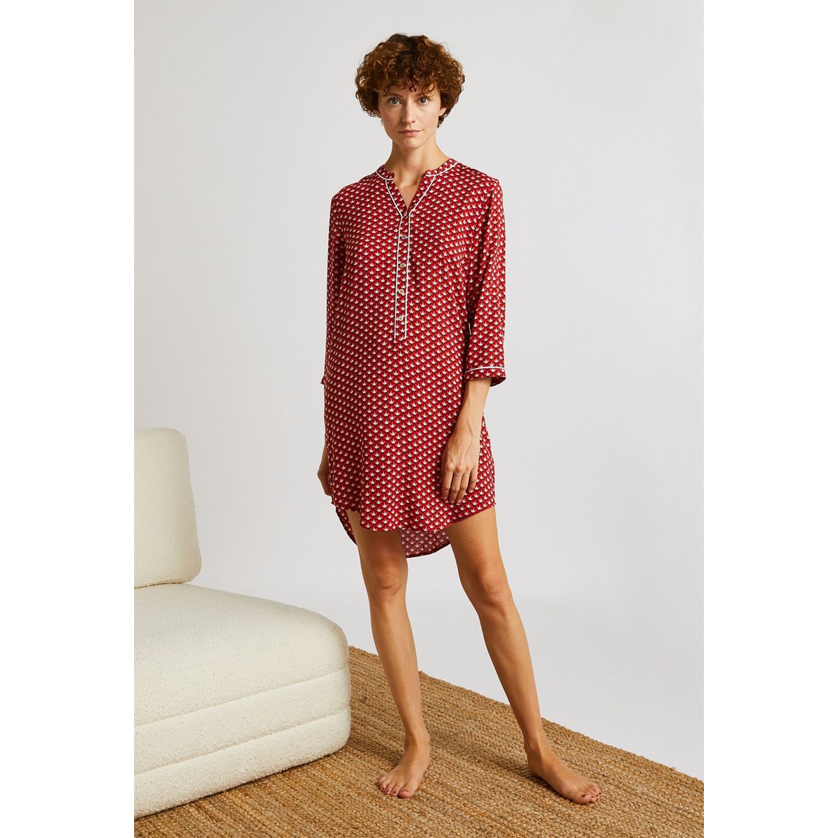 Chemise de shop nuit longue monoprix