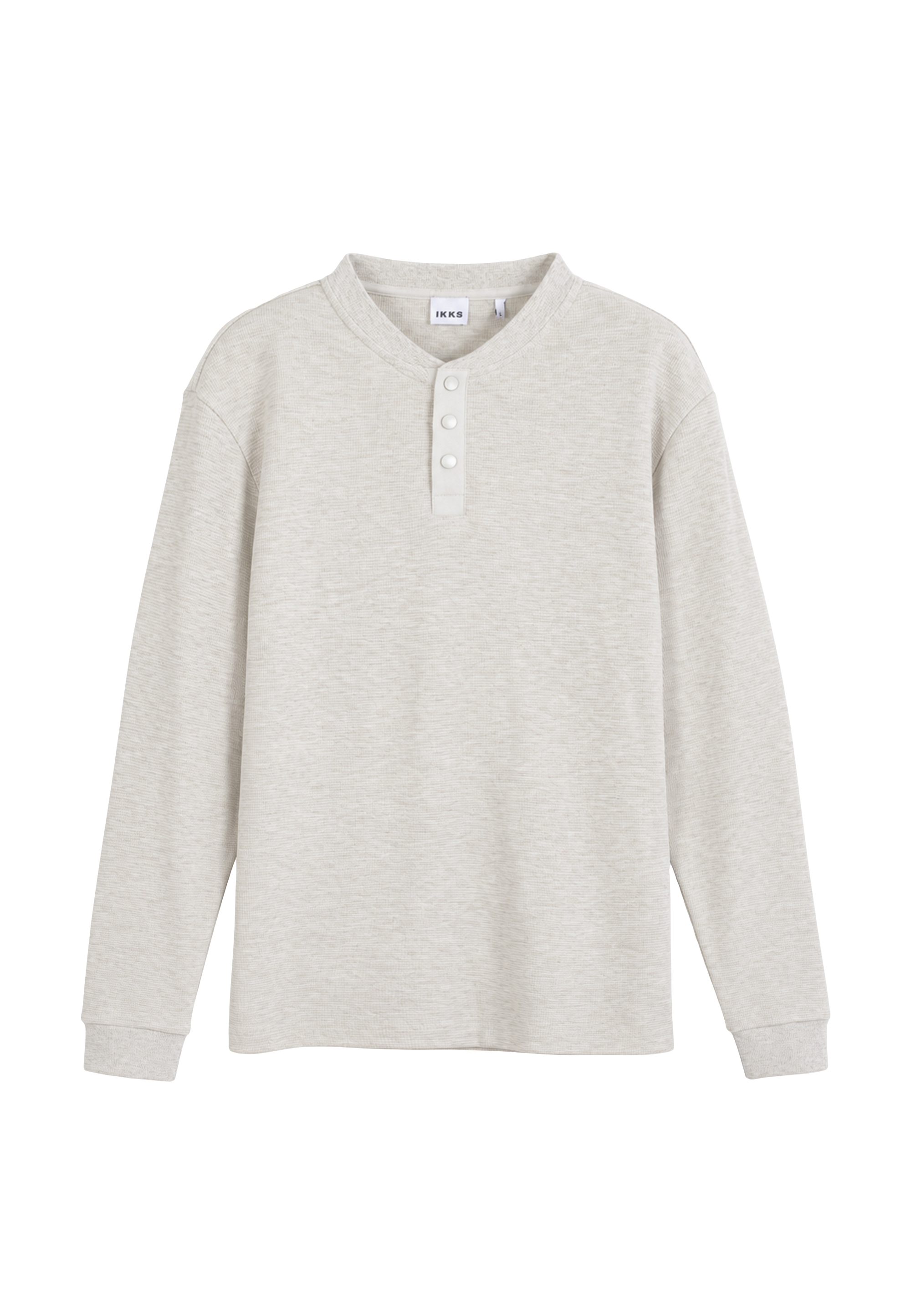 Tee-shirt maille gaufrée et pressions, IKKS