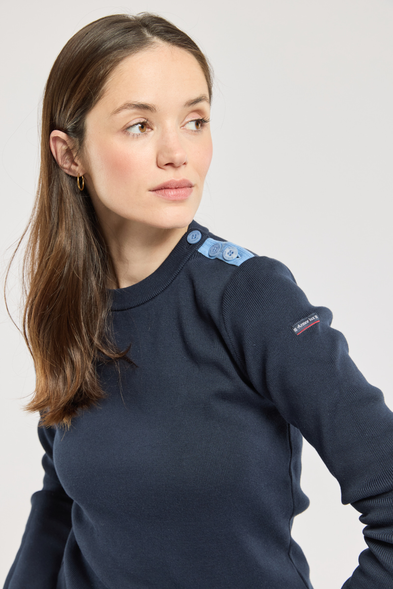 Pull marin uni - coton, ARMOR-LUX