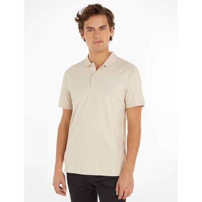 Cotton Polo Shirt in Slim Fit with Short Sleeves CALVIN KLEIN