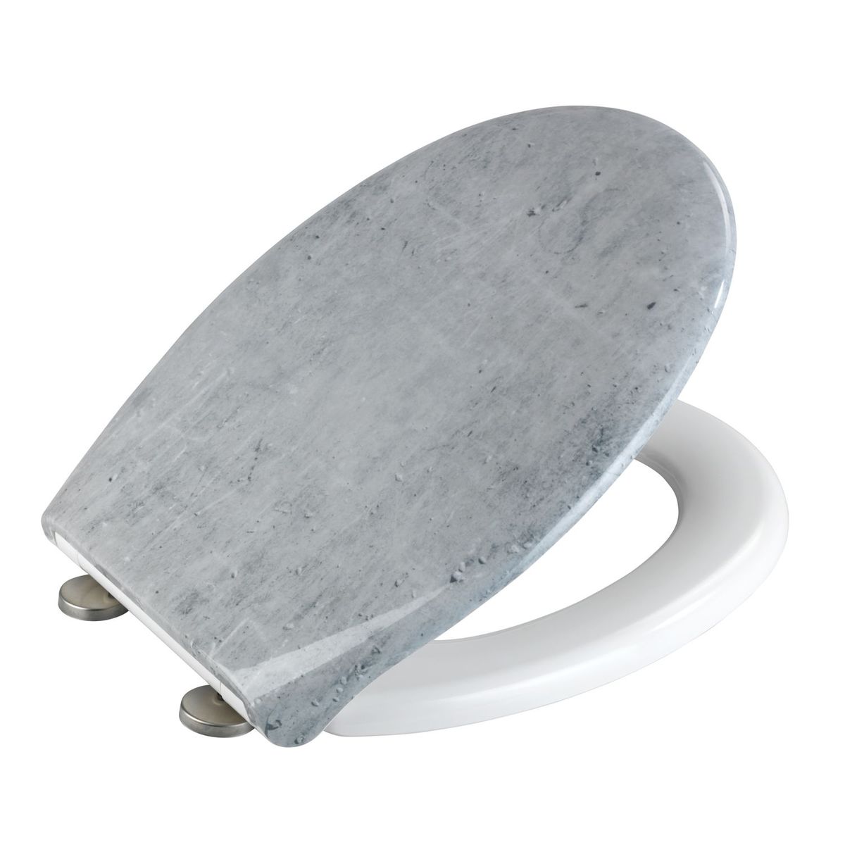Abattant wc effet marbre concrete abaissement automatique