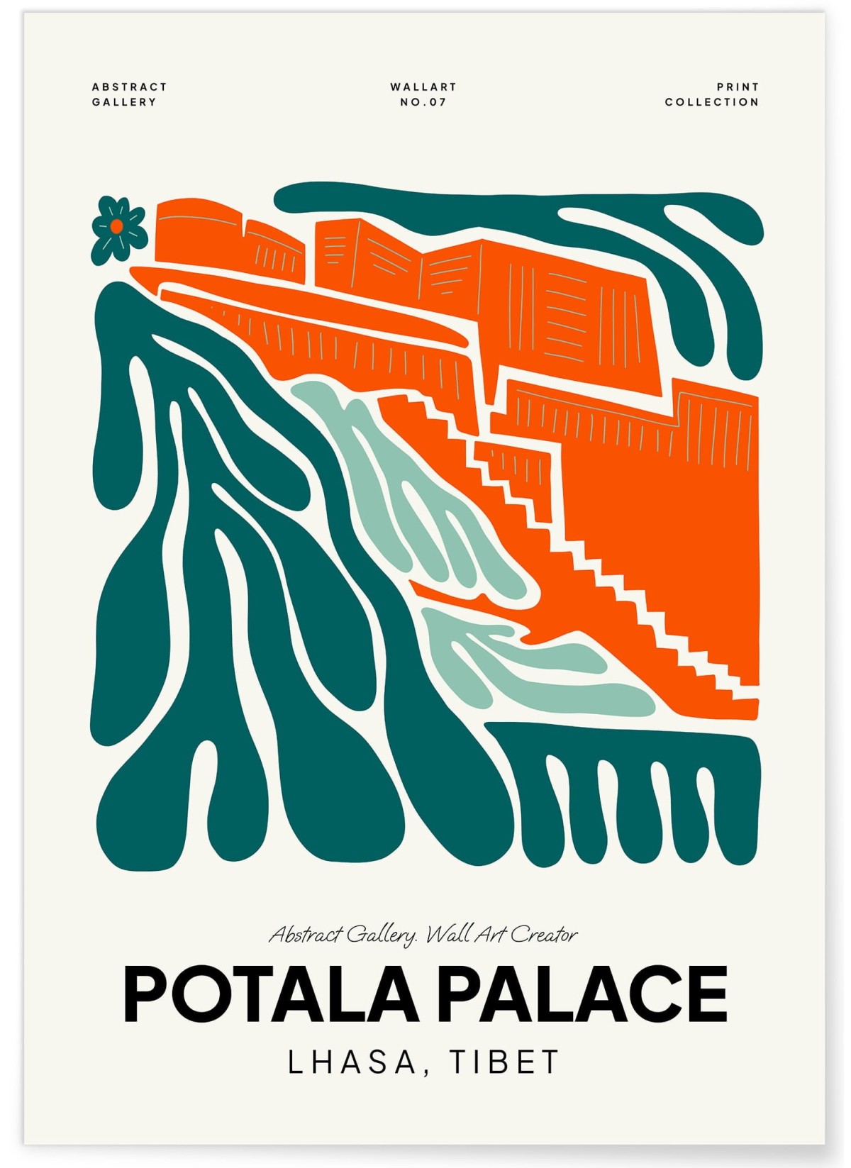 Affiche Tibet Palais du Potola, L'AFFICHERIE