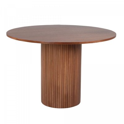 Table à manger ronde 110cm pied central en bois BRITNEY MEUBLES & DESIGN