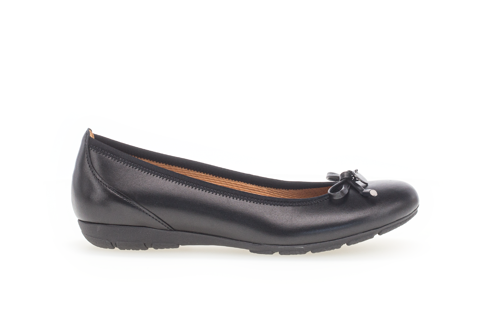 Ballerines en cuir lisse à talon décroché, GABOR