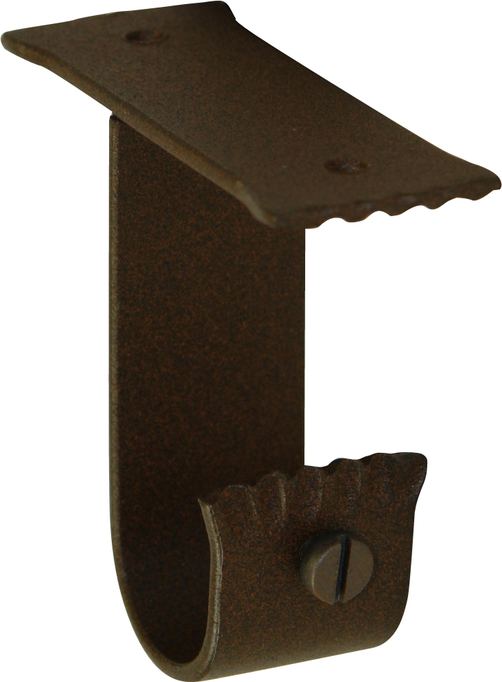 Paire de supports Plafond en Fer Forgé Rouille diam 28 mm, HOME MAISON