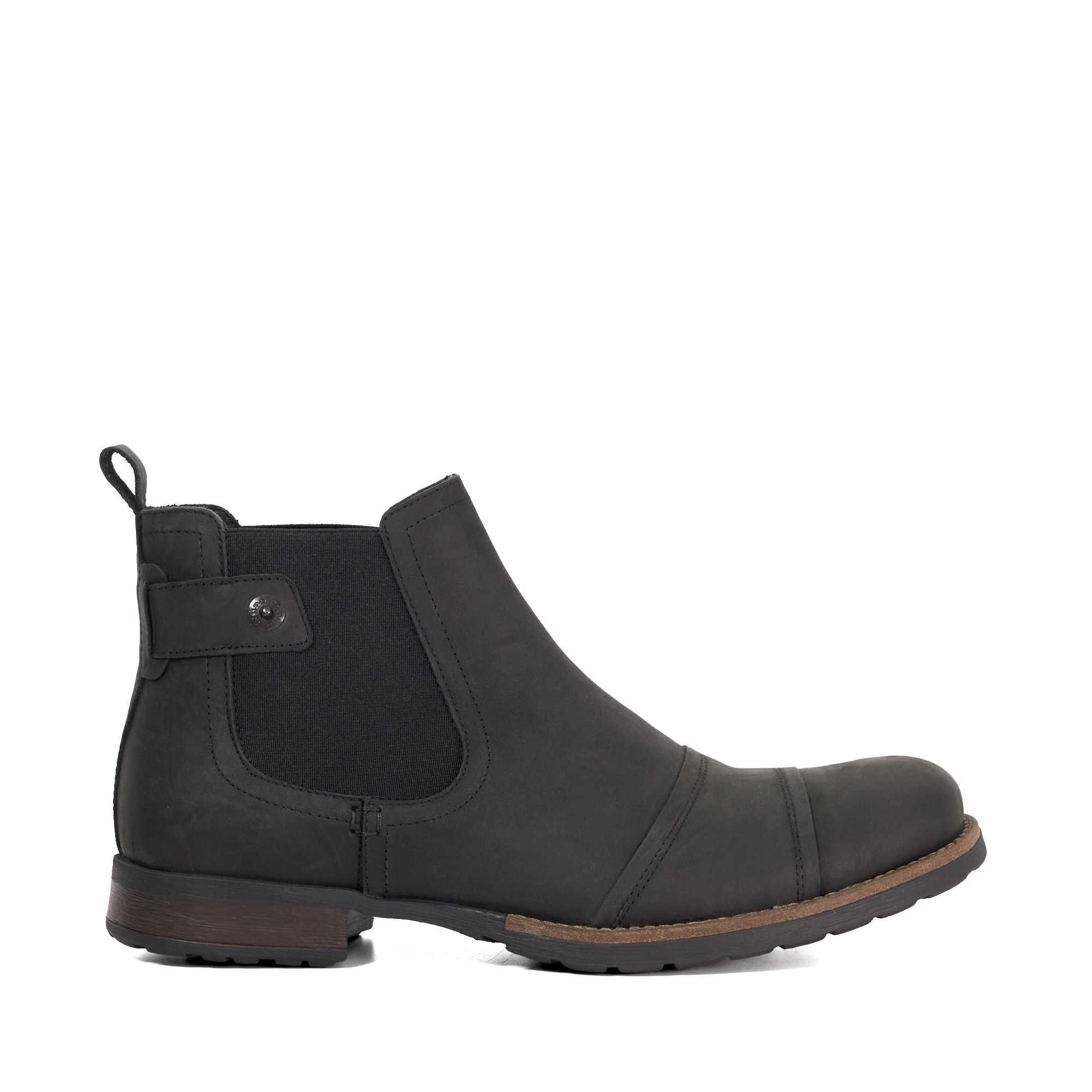 Bottines Chelsea décontractées en cuir - SALTWOOD Wide Fit, DUNE LONDON