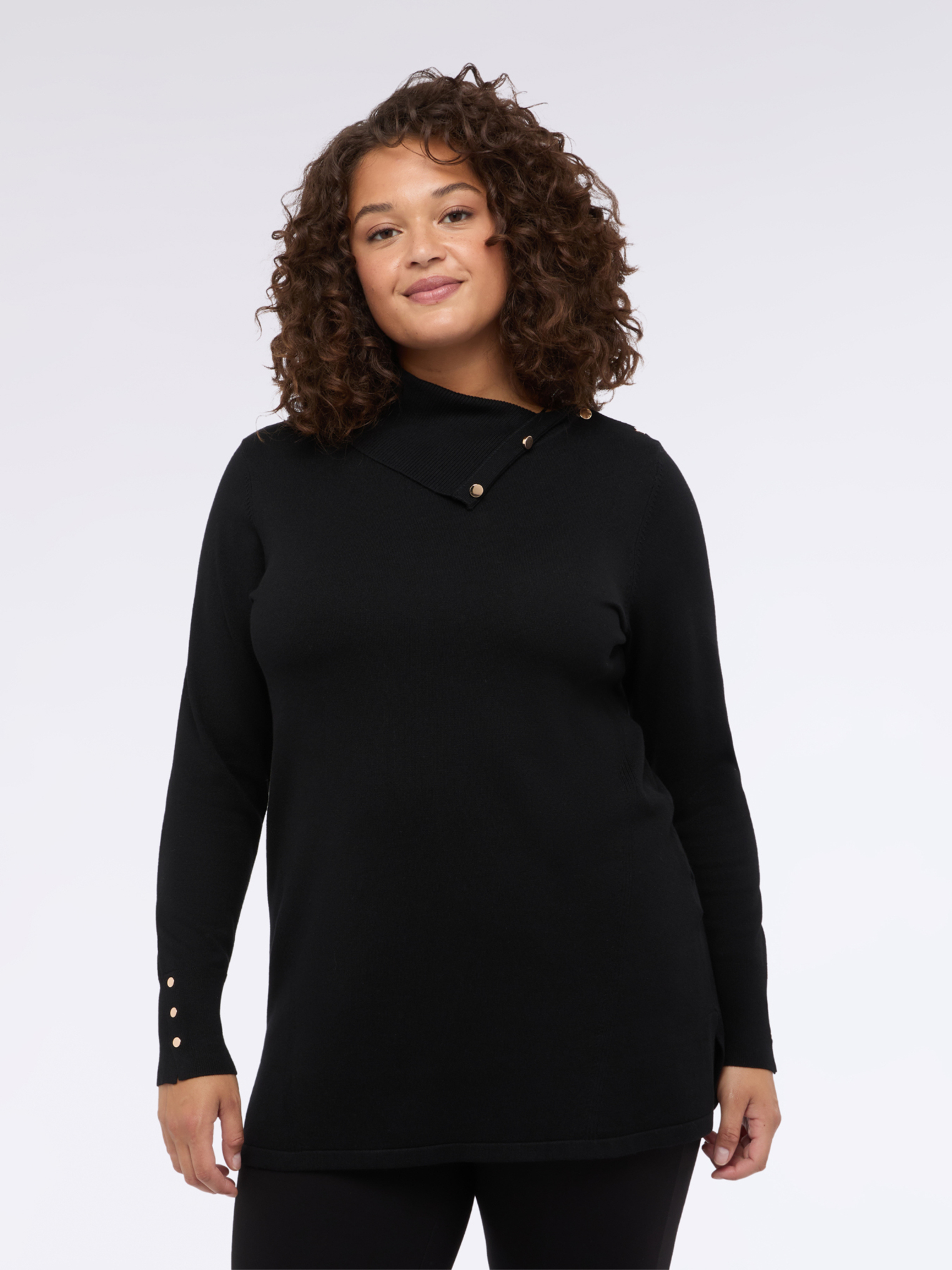 Pull long avec col asymétrique, FIORELLA RUBINO