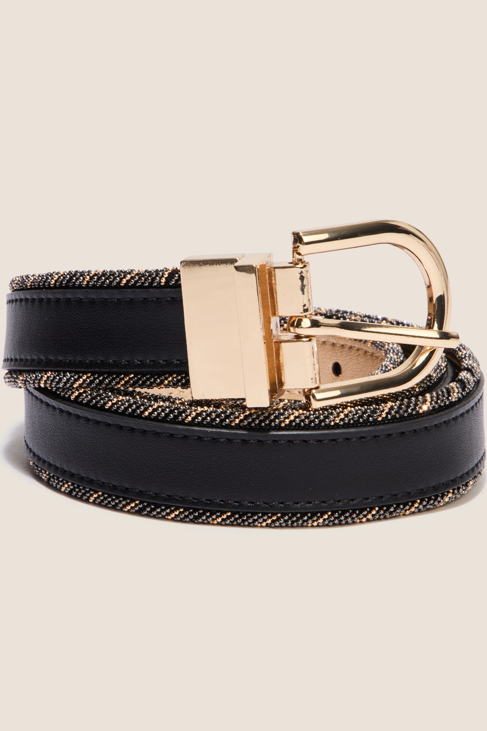 Ceinture fine réversible avec chaîne, BREAL