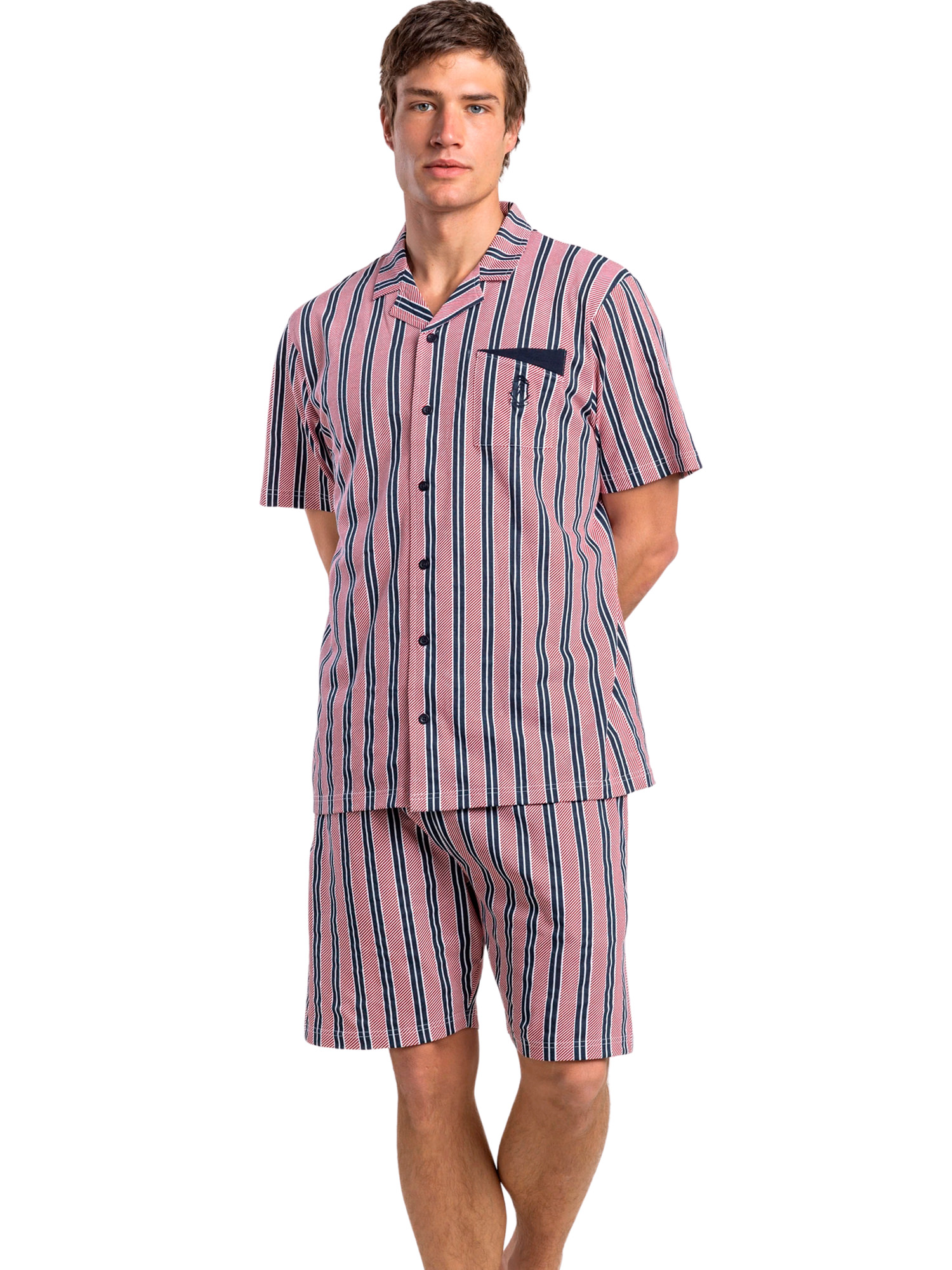 Pyjama short chemise manches courtes Motion, ADMAS