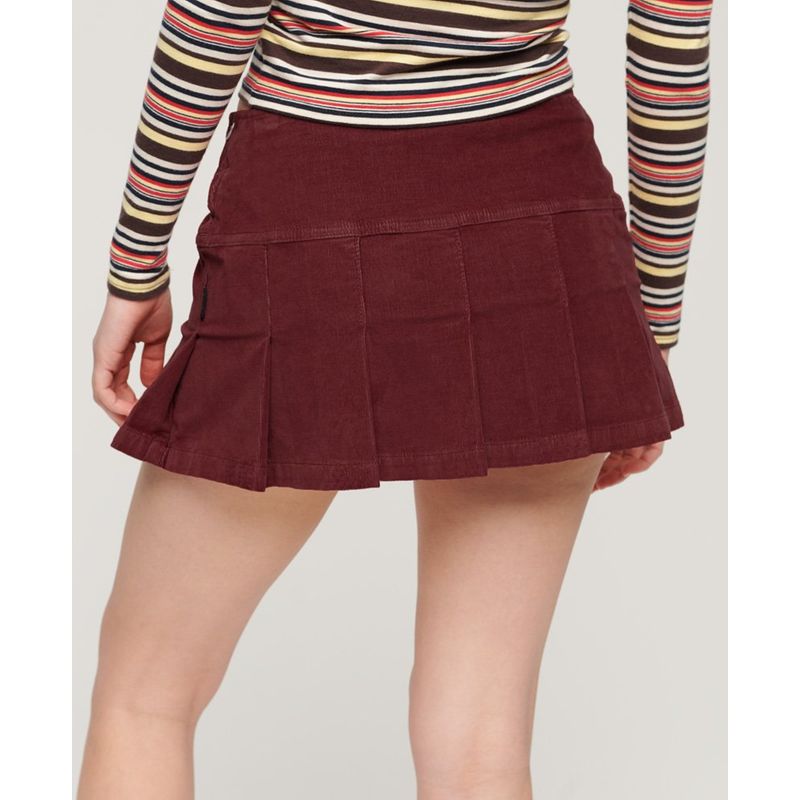Jupe deals velours bordeaux