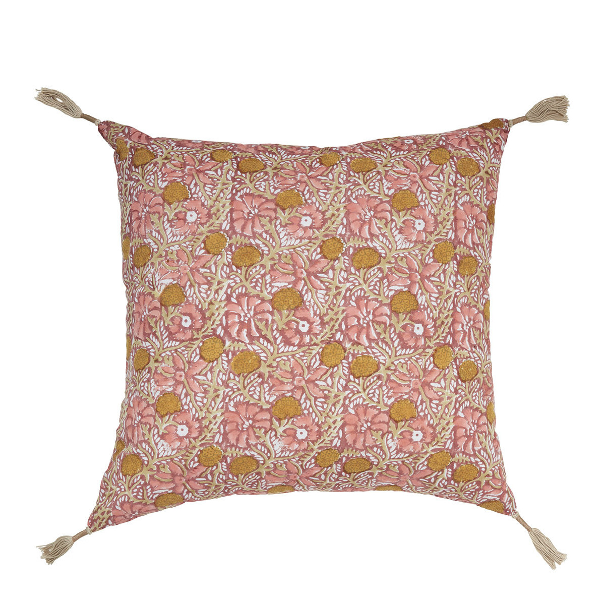 Housse de coussin coton, BLANC D’IVOIRE