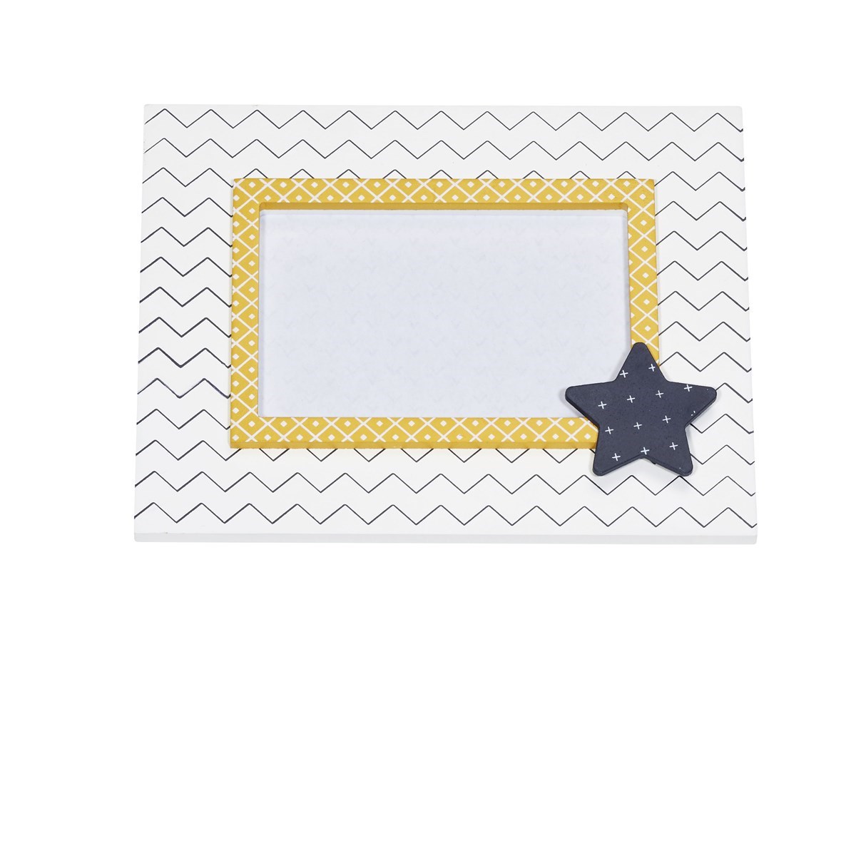 Cadre Photo Chevrons en MDF, SAUTHON