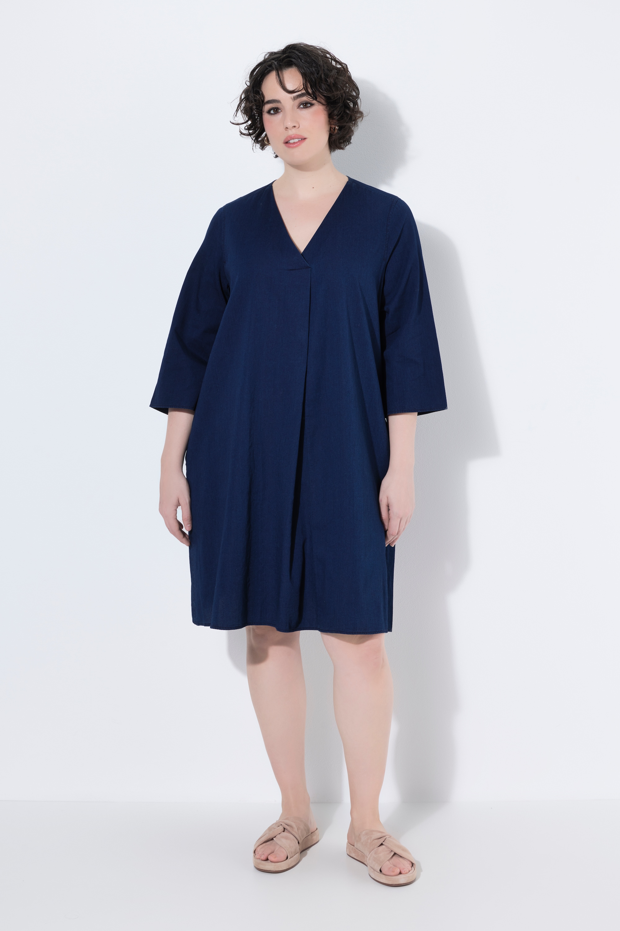 Robe en jersey avec poches et manches 3/4, ULLA POPKEN