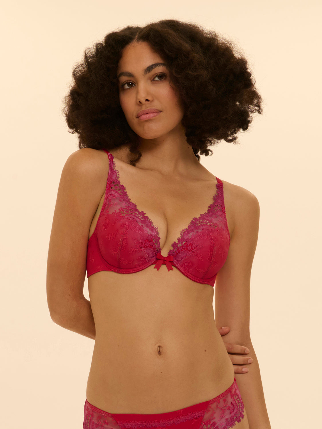 Soutien-gorge push-up décolleté plongeant, WISH, SIMONE PERELE