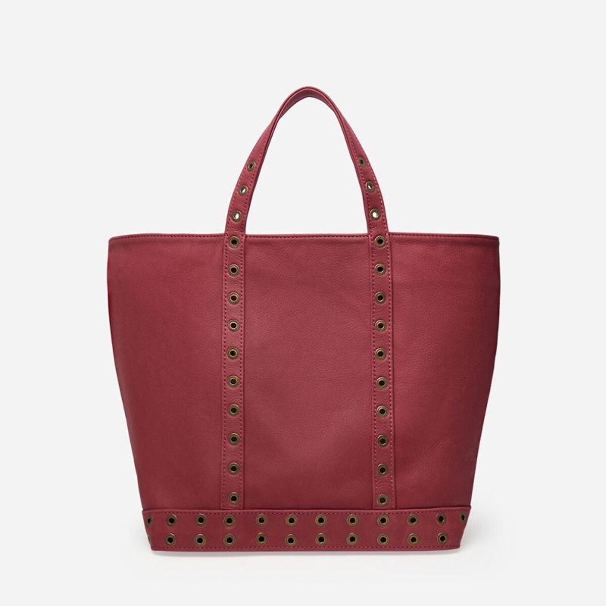 Sac cabas m en nubuck et illets bordeaux Vanessa Bruno La Redoute
