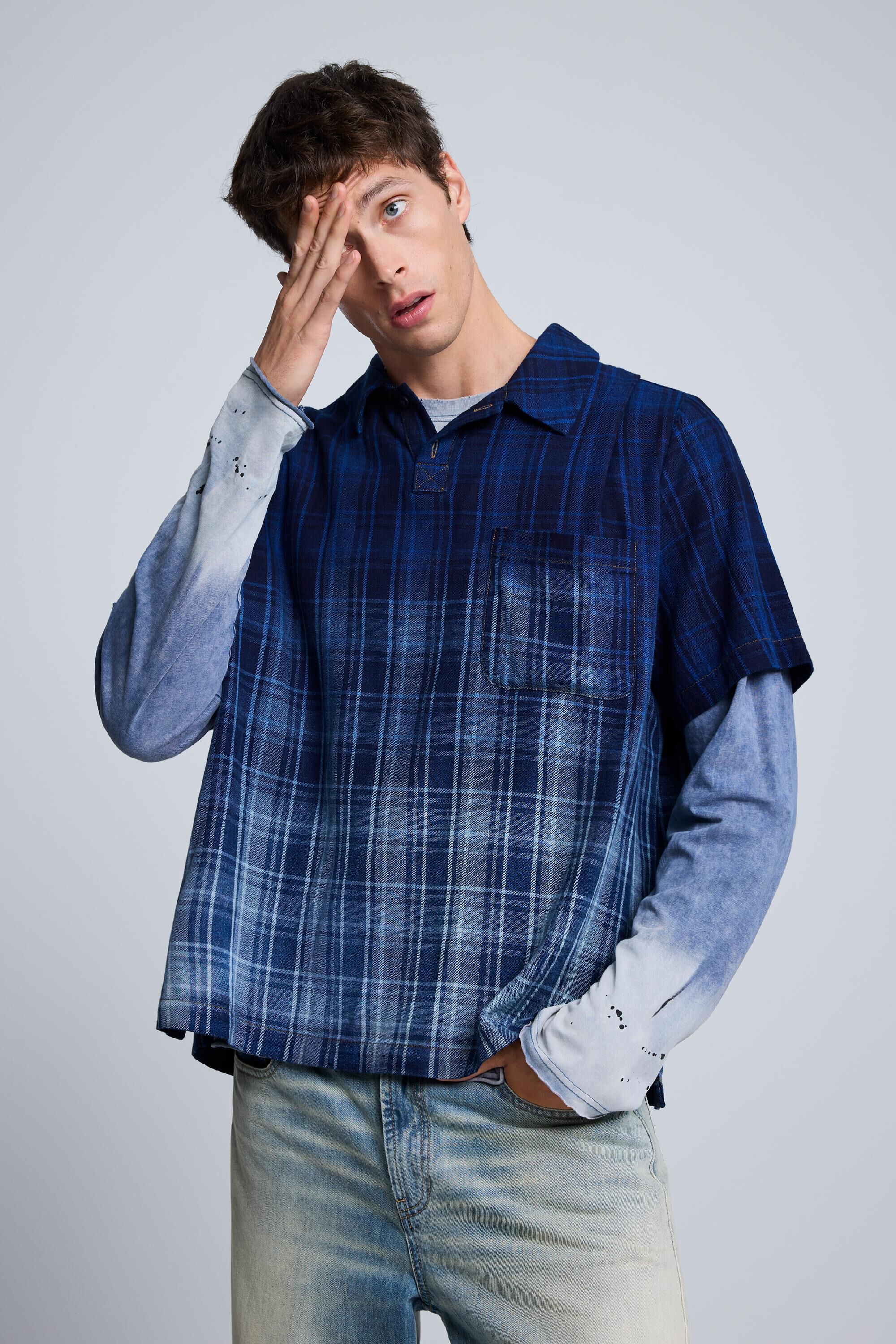 Polo à carreaux, DESIGUAL