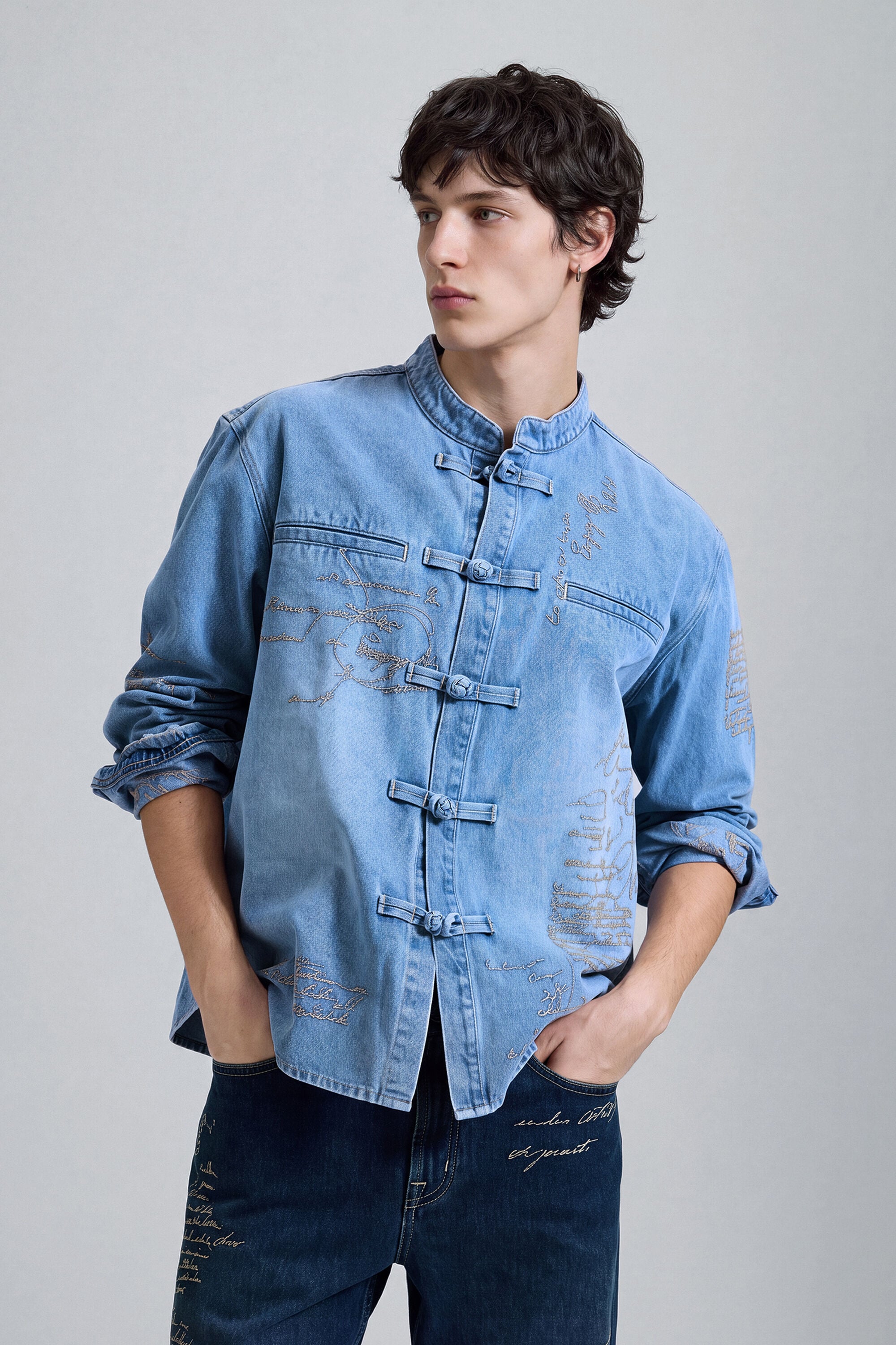chemise en denim à manches longues, DESIGUAL